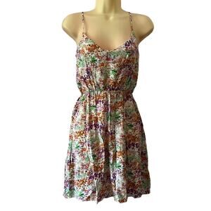 Manito Juniors Size S Watercolor Print Lightweight Sundress Cottagecore